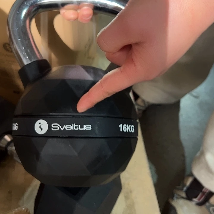 全新黑色竞技壶铃16公斤一只