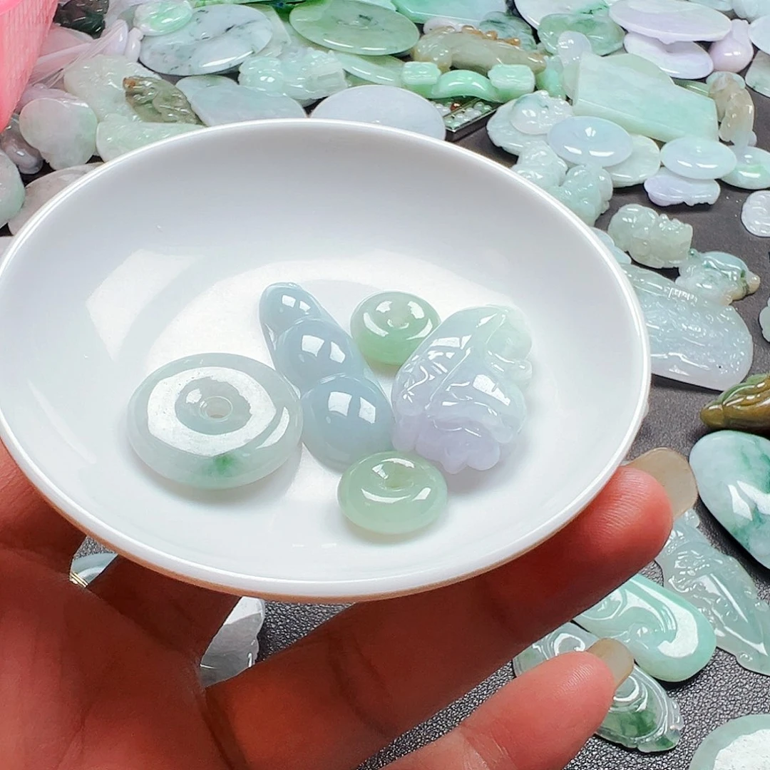 未镶嵌手链翡翠?**?货主老华