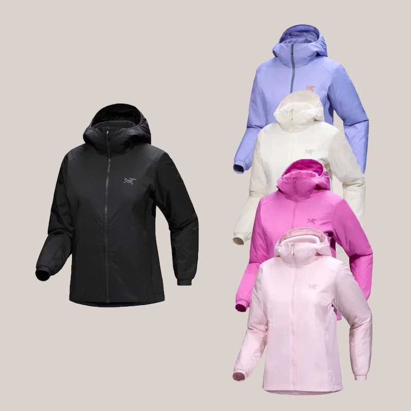 【女款】ARC'TERYX/始祖鸟25新款Atom Hoody刺绣logo拉链连帽棉服
