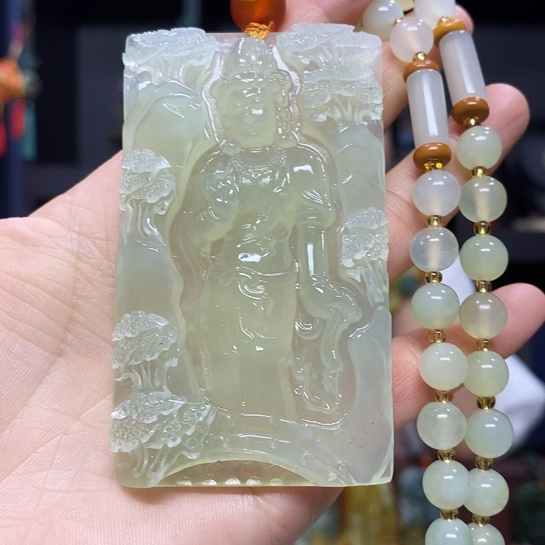 未镶嵌岫玉挂件吊坠