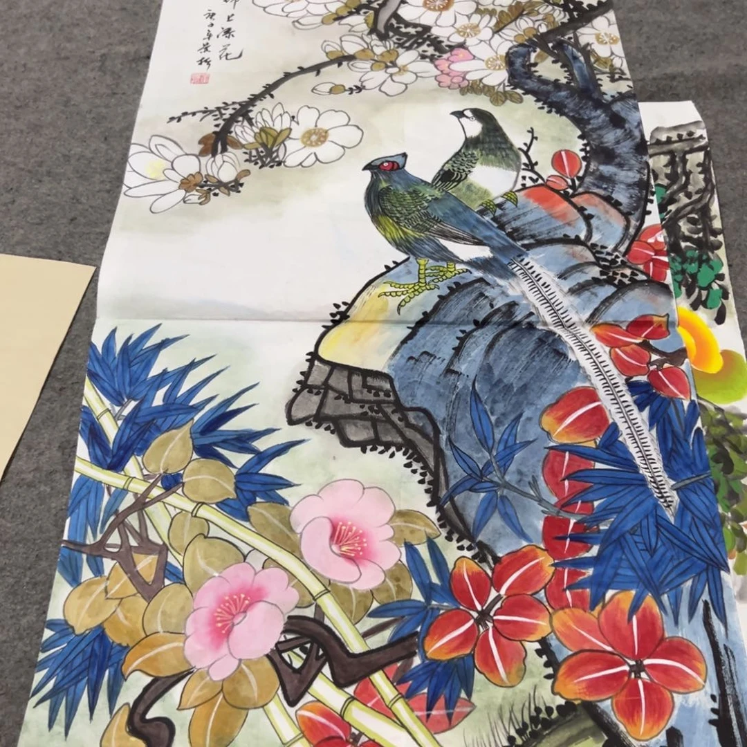 国画国画作品画心一张