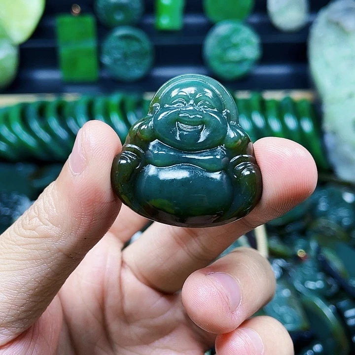 和田玉未镶嵌挂件