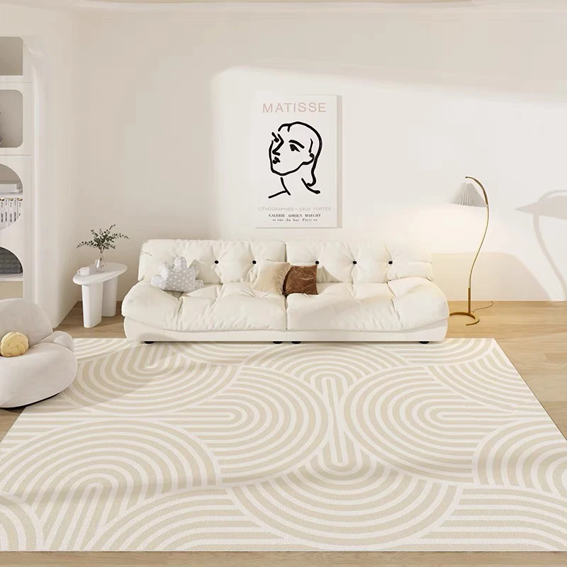 日式奶油风200×290网红家用简约客厅阳台卧室满铺地毯床边毯耐脏