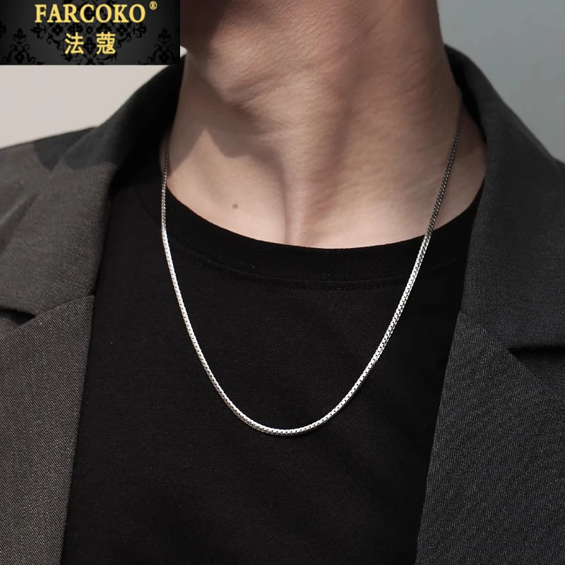 法蔻项链男士高级感痞帅蛇骨链潮男款送男友老公生日情人节礼物
