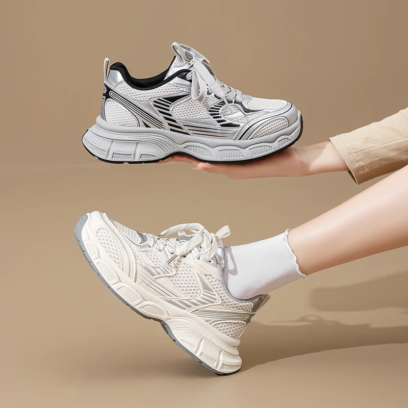 ZHR则则男女同款透气厚底老爹2025夏日休闲鞋子女ins潮牌百搭