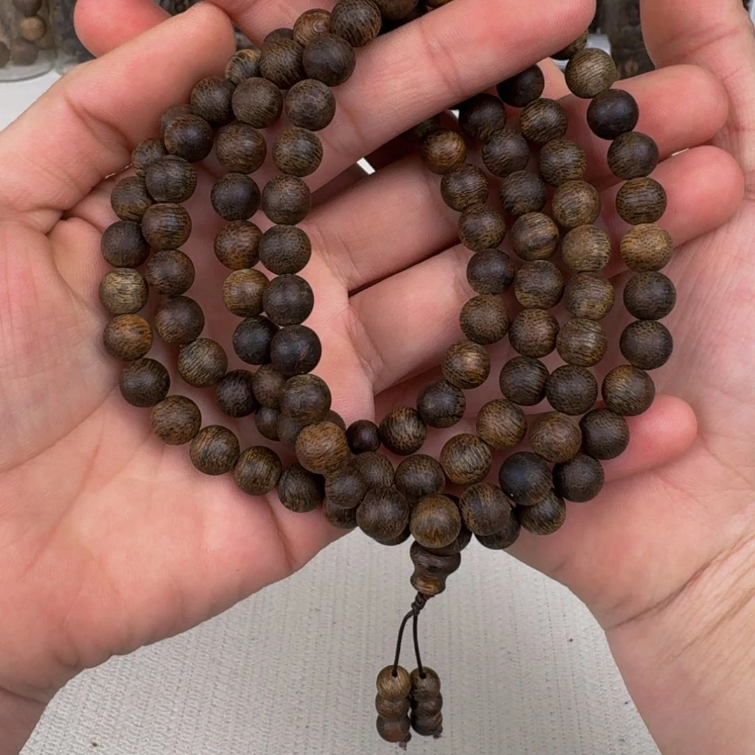 沉香手串棋楠沉香张勺子九九沉圆珠卡8+保31+克