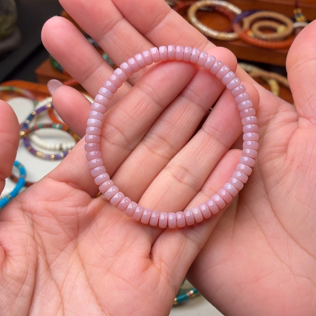 陌***开玛瑙/玉髓未镶嵌手链男女