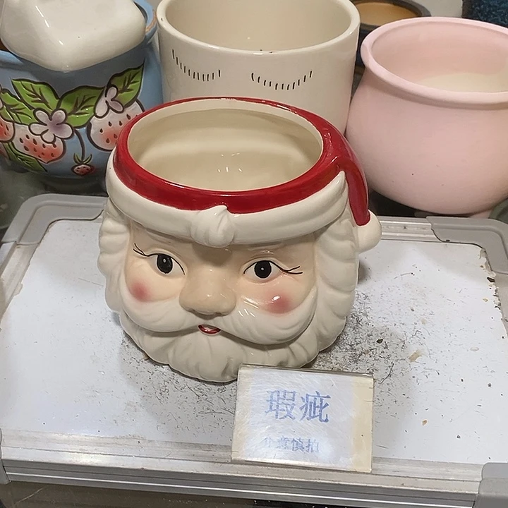 紫砂花盆多肉植物盆瑕疵有孔