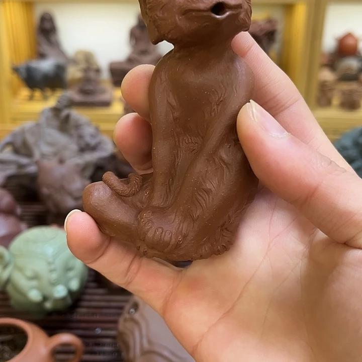紫砂茶宠大*紫砂嘟嘟猴茶宠摆件