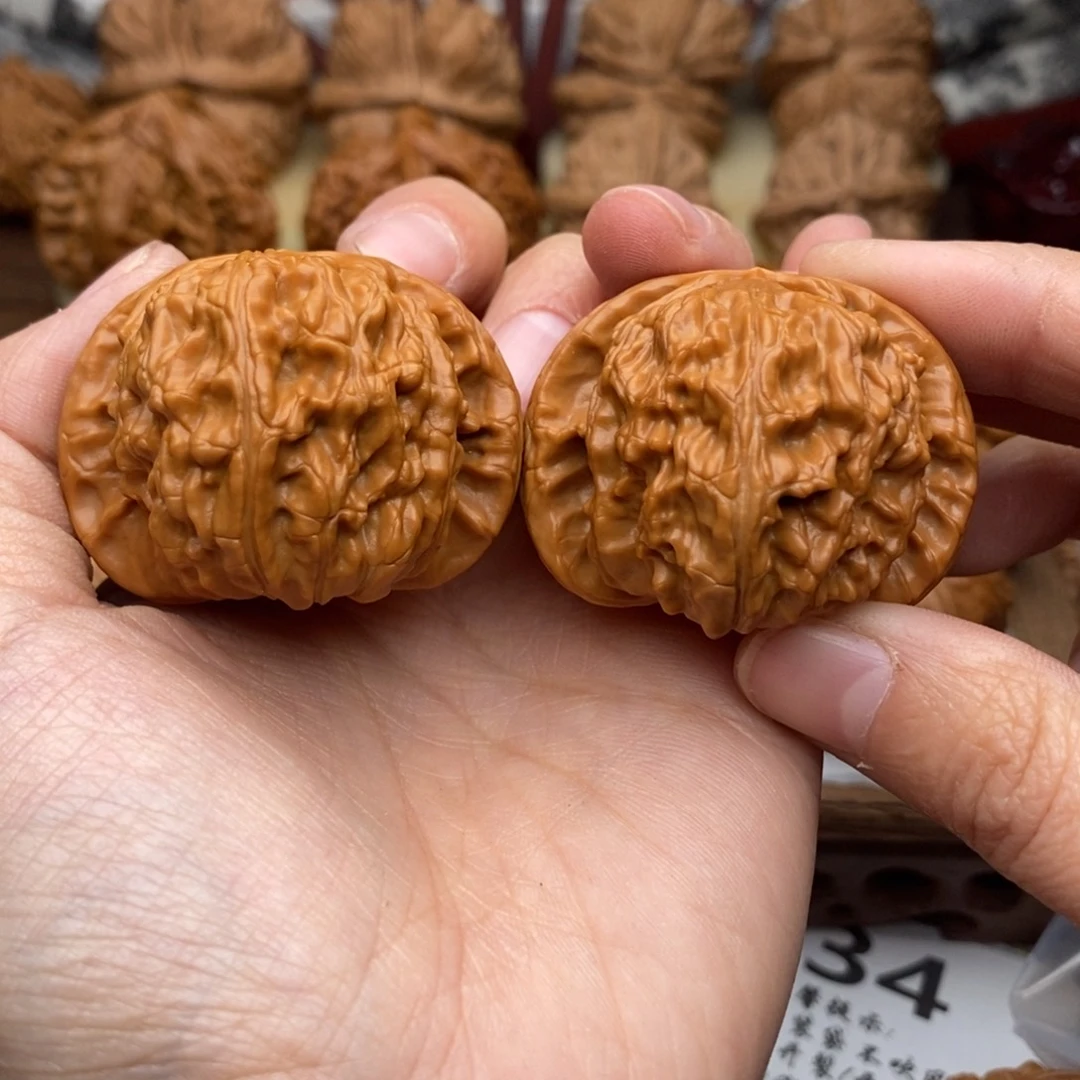 把件文玩核桃134号43白