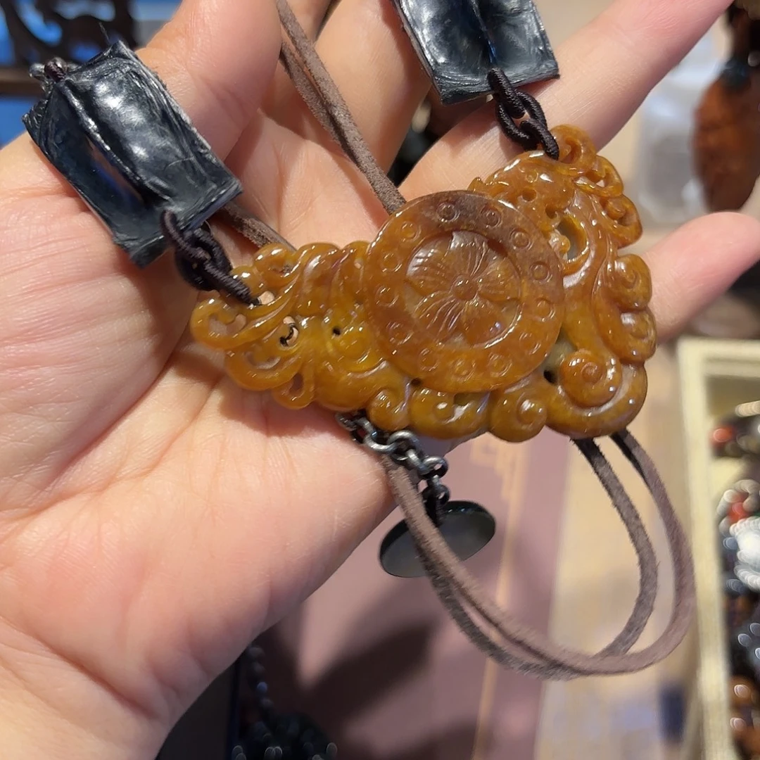 翡翠未镶嵌颈饰原创