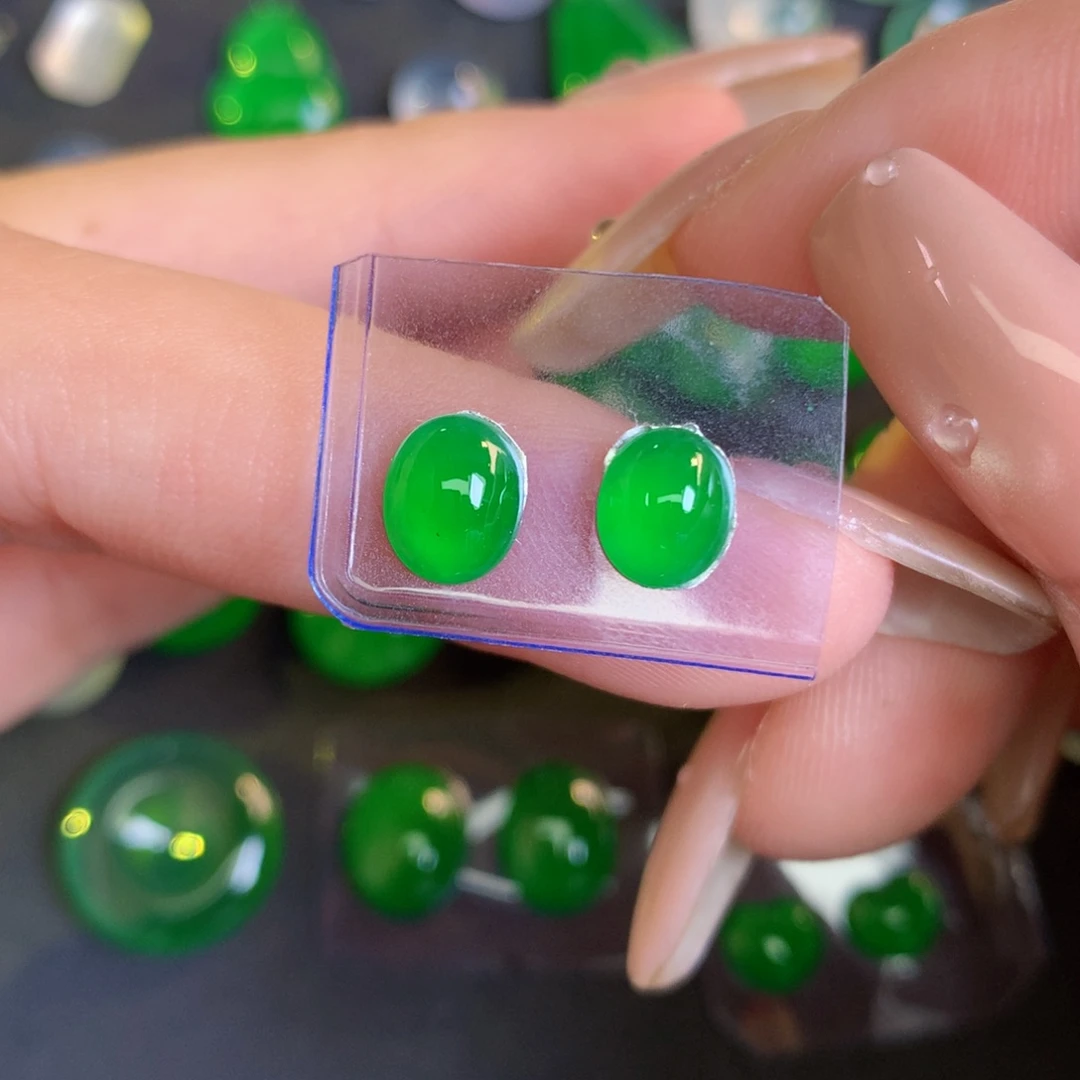 翡翠裸石翡翠翡翠7.18/5.87/2.63