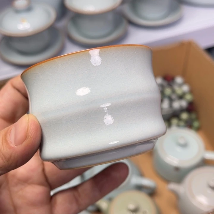 汝州原矿原釉微瑕主人杯