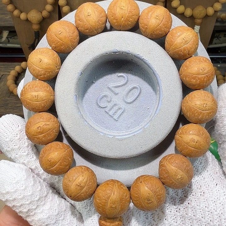 纯***A凤眼菩提手串货头17mm厚皮