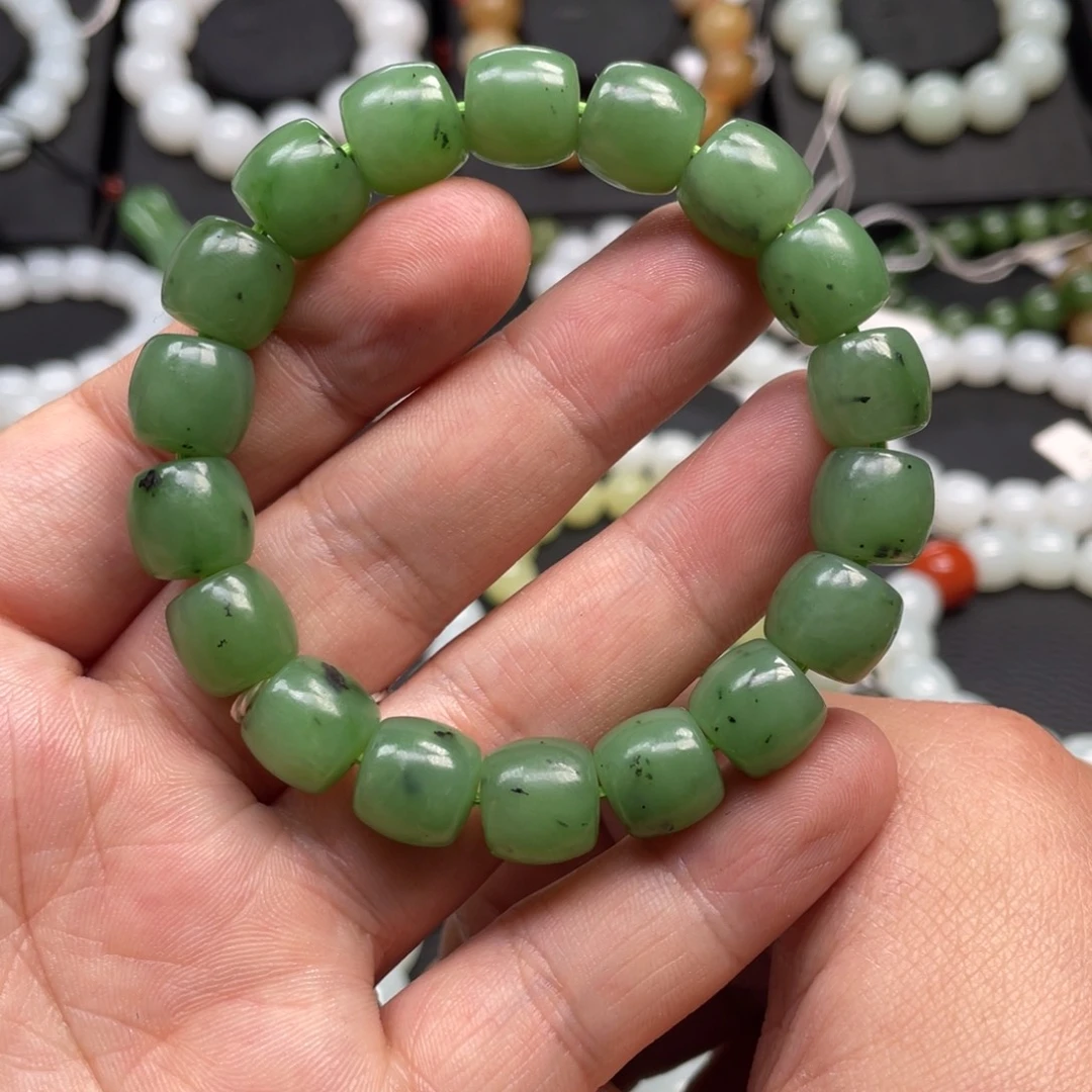 和田玉未镶嵌手链12