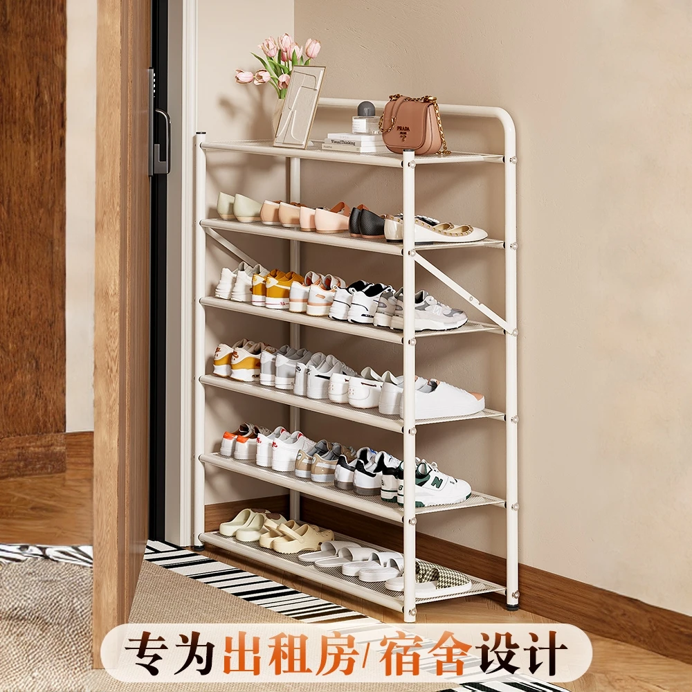 免安装折叠鞋架子2025新款家用门口出租房用多层小窄简易防尘鞋柜
