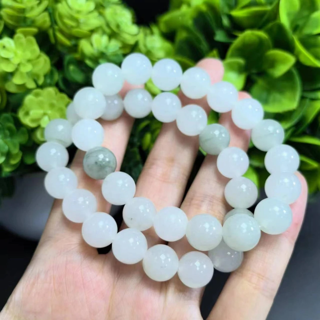 S6243【福嘟嘟珠宝】冰翠芙蓉翠石英岩手串-多样性只发一件