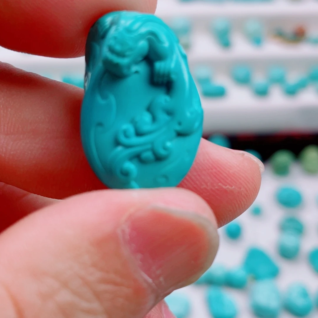 绿松石未镶嵌吊坠(不含链)