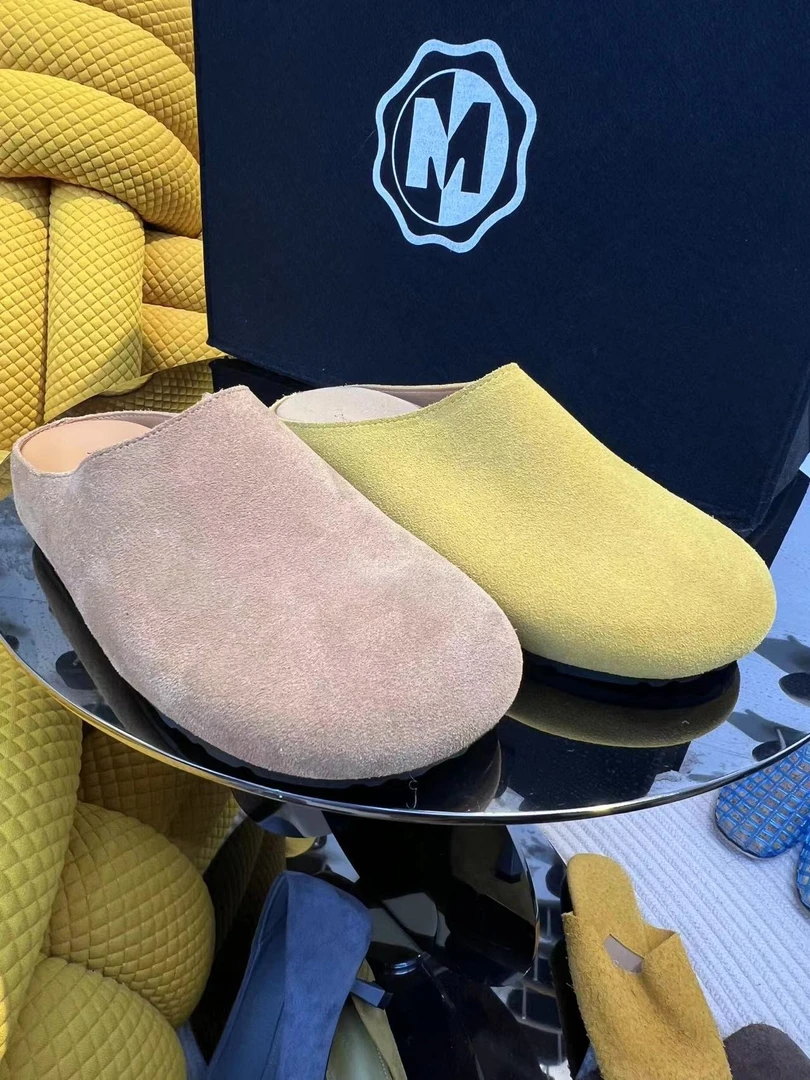 新款包头真皮勃肯鞋版型正懒人厚底勃肯拖百搭秋季款7888-1