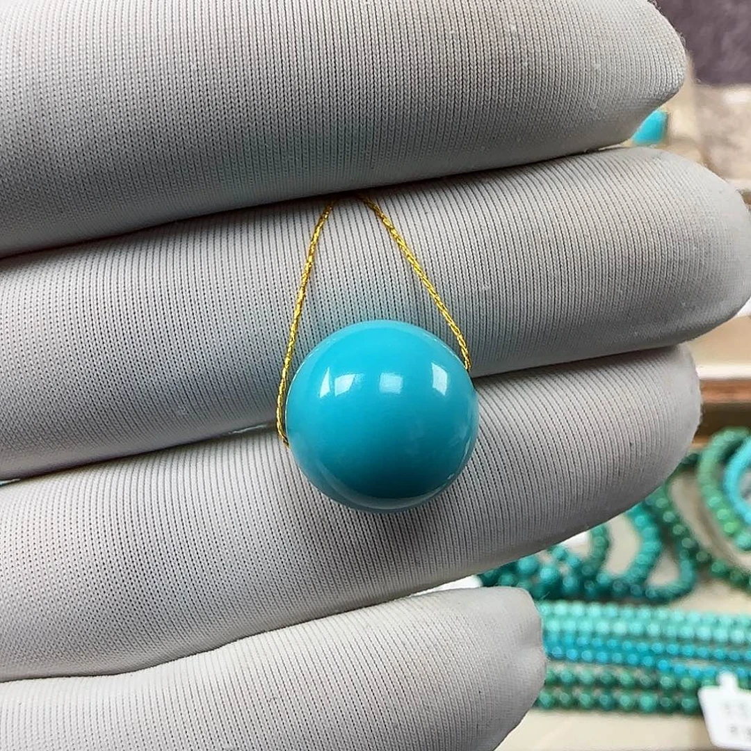 绿松石未镶嵌12mm➕单珠