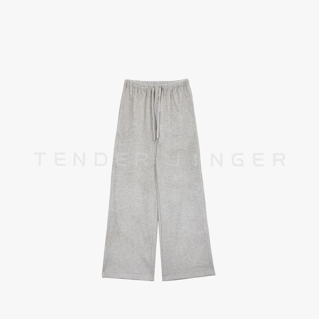 Tender Jinger｜【活动】天丝耗牛绒松弛高腰显瘦阔腿裤T54YYL50554