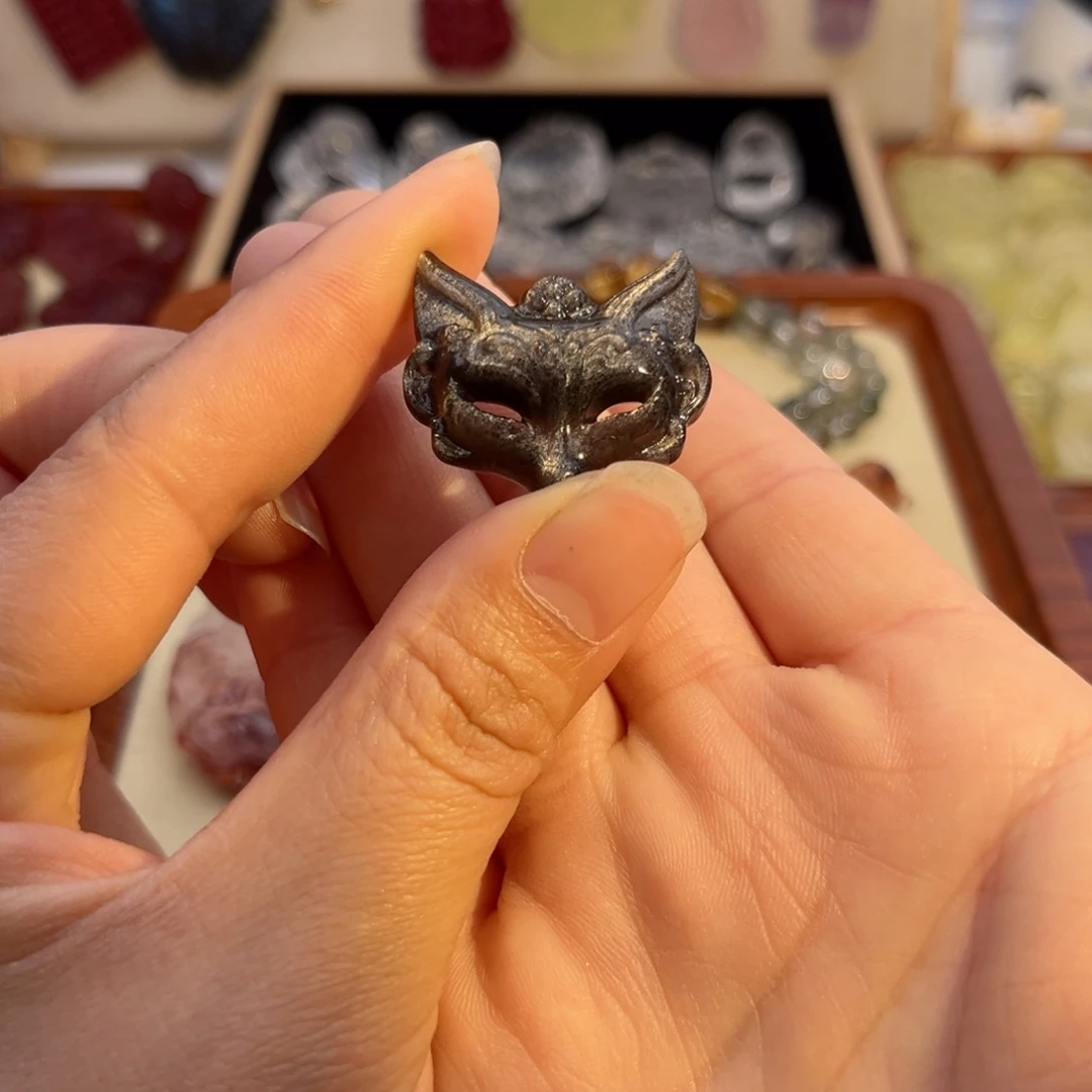 水晶颈饰未镶嵌银耀面具82