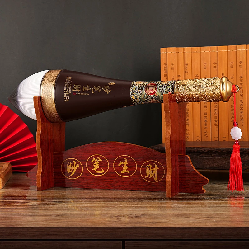 白水杜康妙笔生财浓香型固态纯粮白酒送礼一瓶装52度