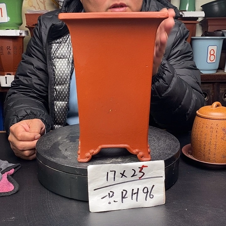 紫砂花盆货号一只RH96