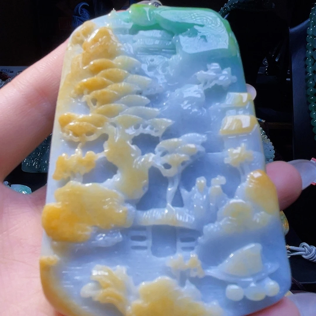 颈饰未镶嵌翡翠一