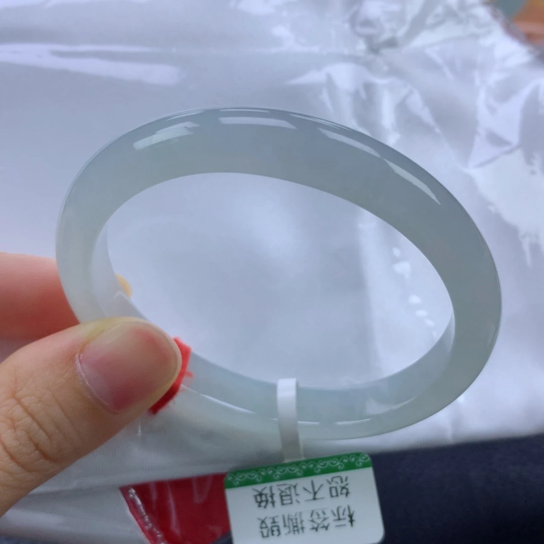 翡翠手镯未镶嵌缅甸天然翡翠A货52.6贵妃