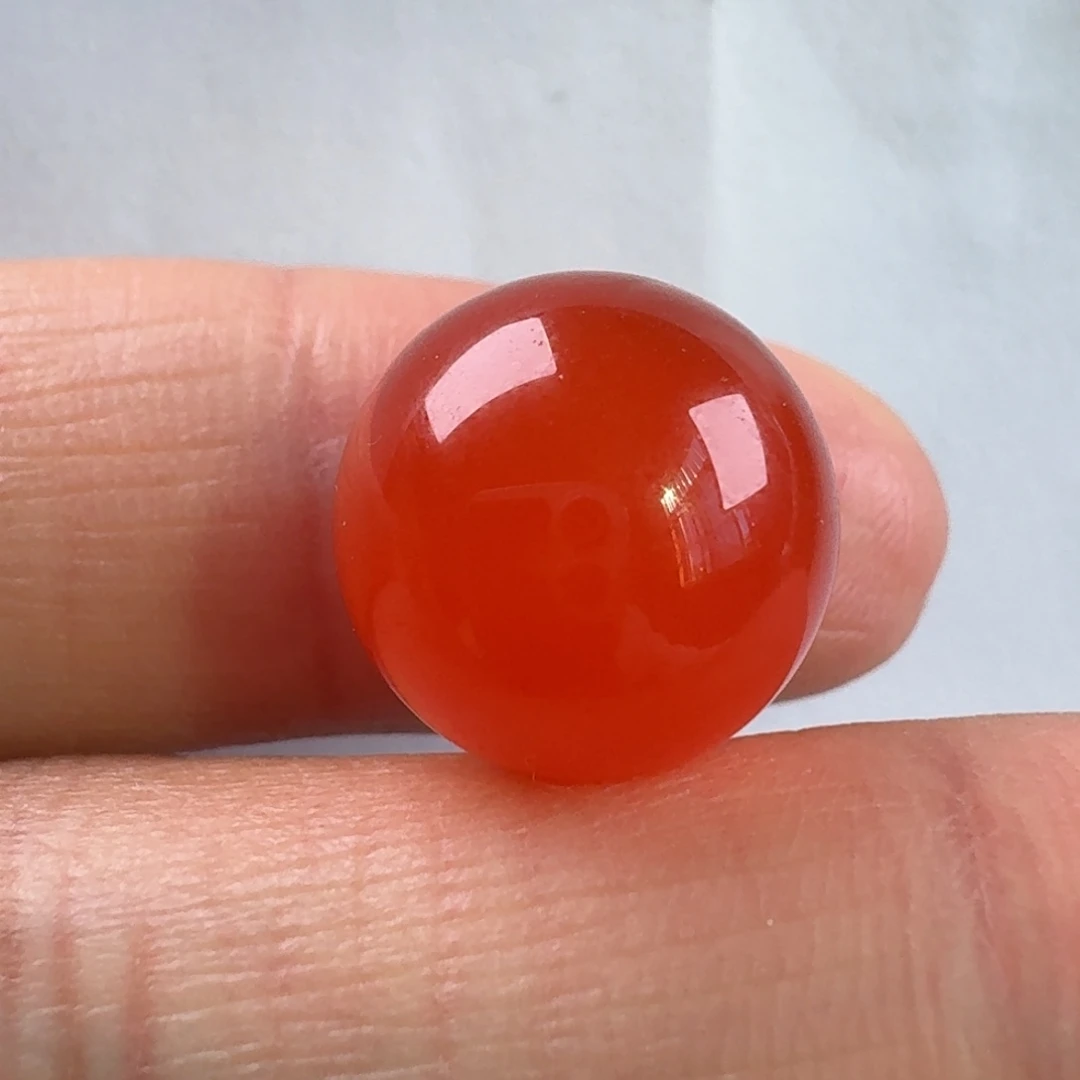 南红玛瑙未镶嵌圆珠13.1