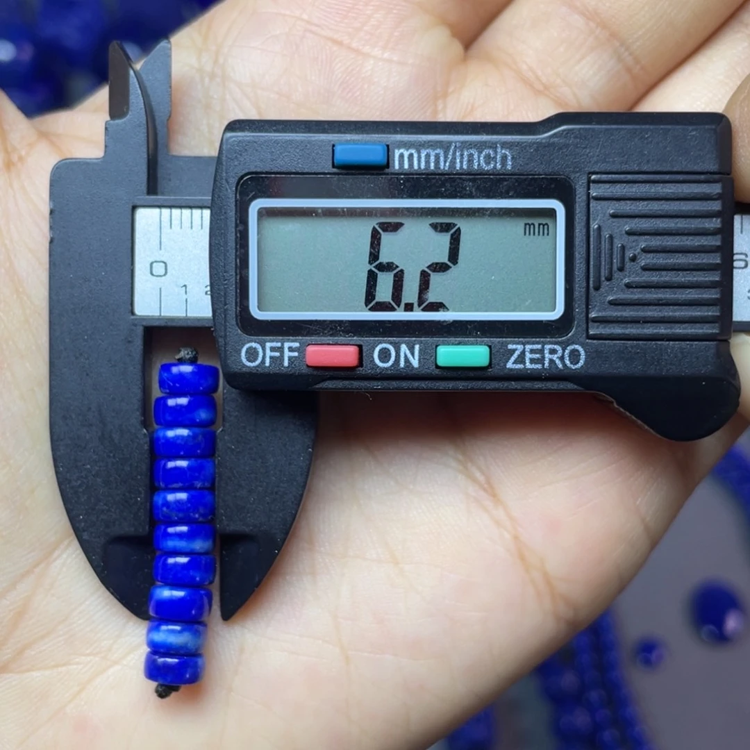 青金石未镶嵌6mm隔片配饰