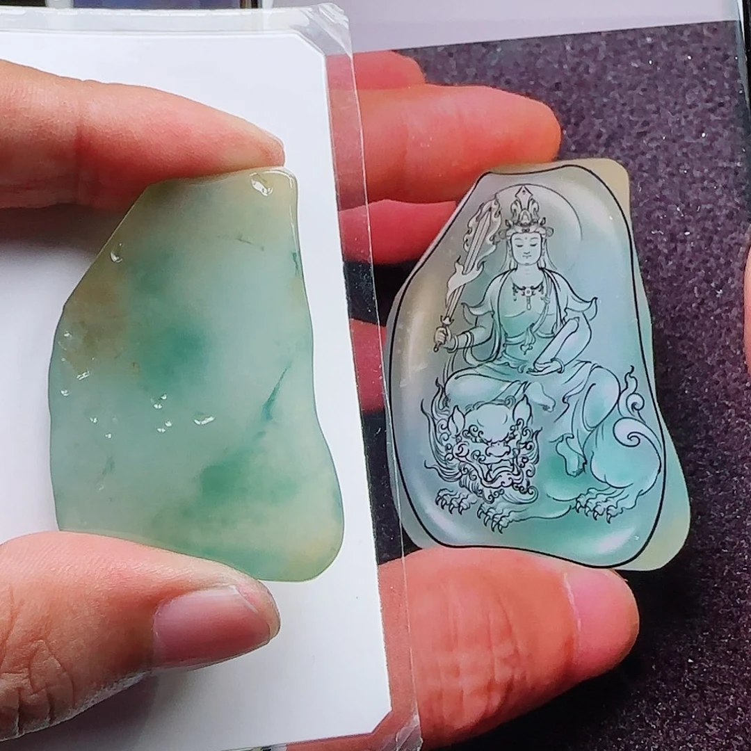 定制翡翠未镶嵌翡翠含工