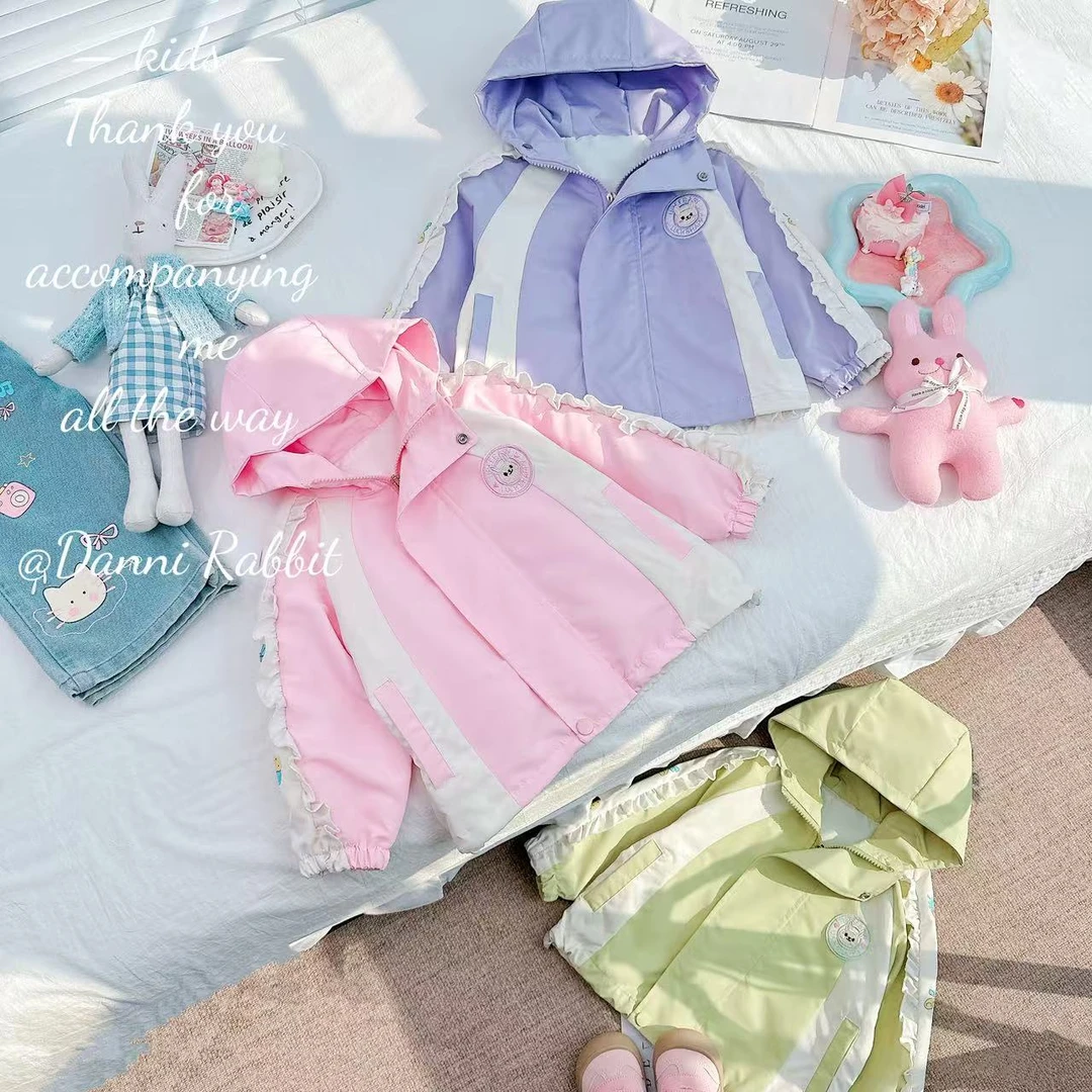 【Dannirabbit】*敲洋气春款儿童连帽外套 N-39