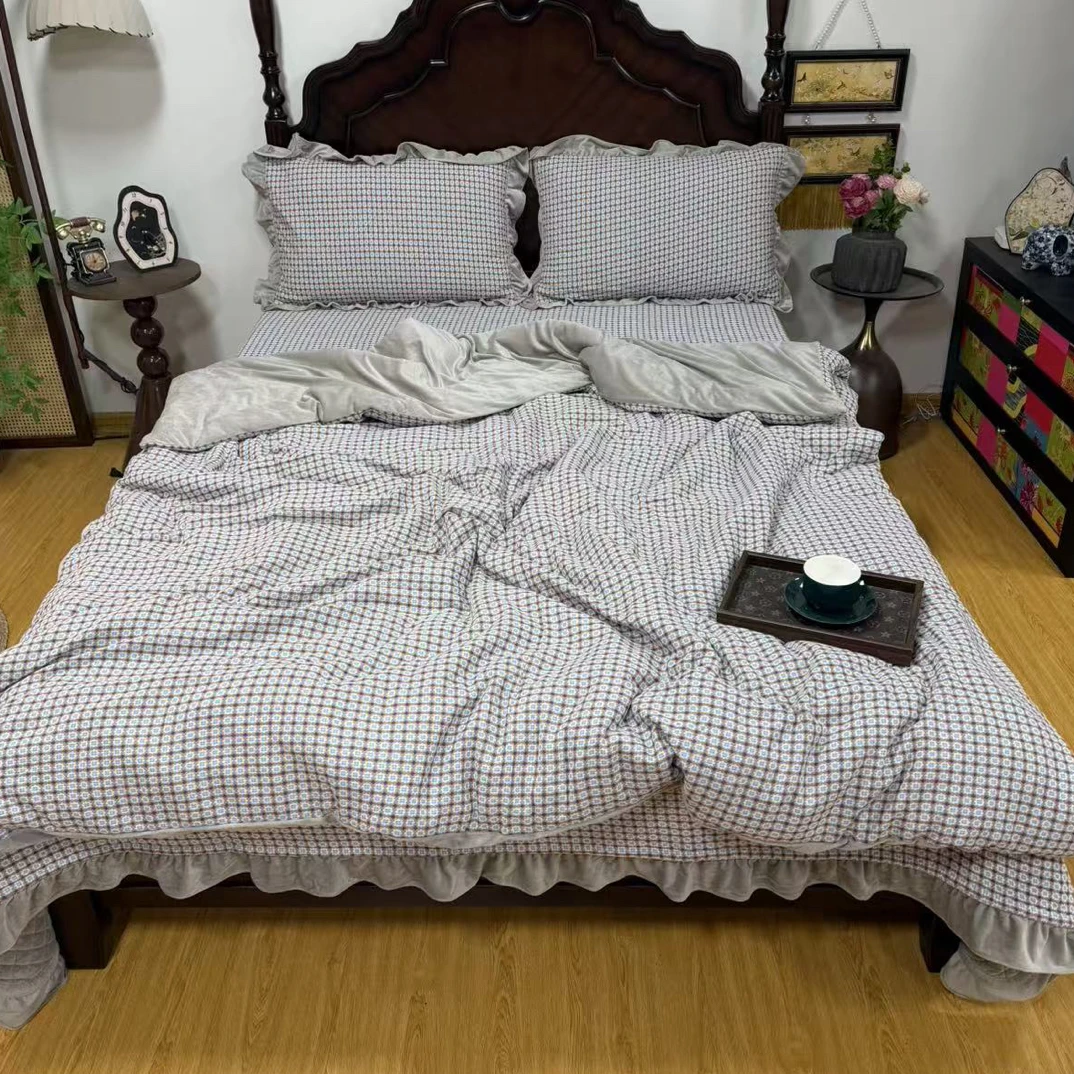 小香风提花床盖款四件套标准200*230微瑕～Y901