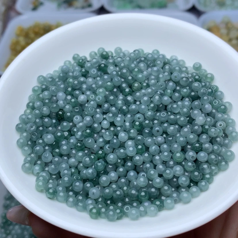 【闪购商品】翡翠手链未镶嵌卡3.7冰蓝水100颗