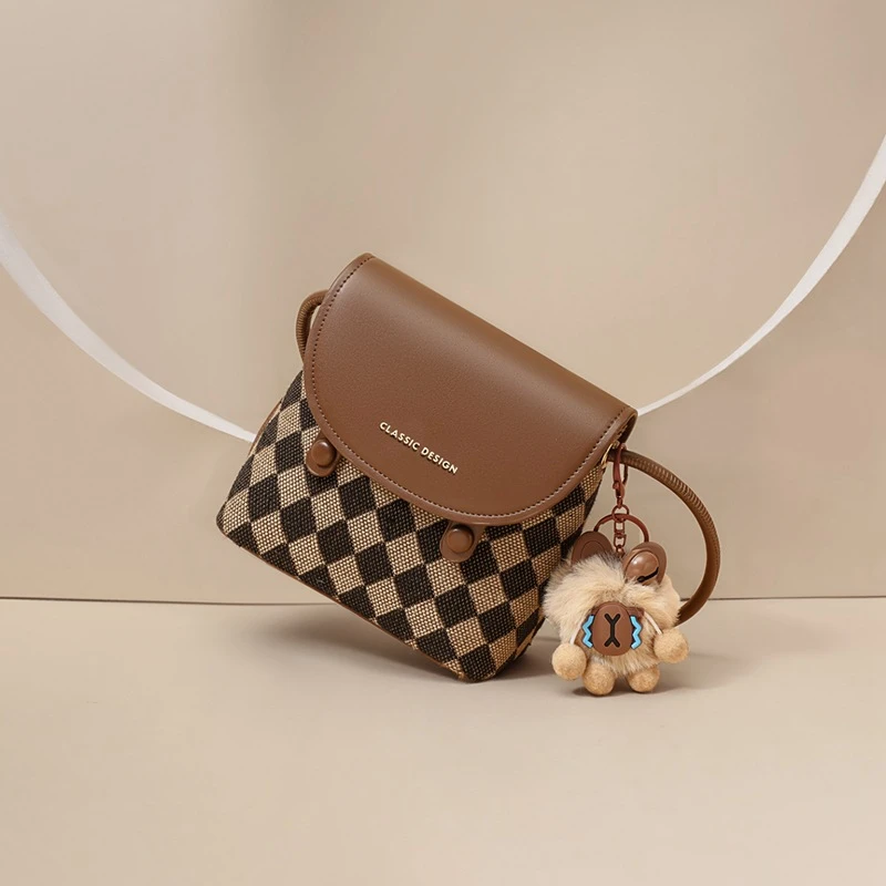 手机包包女式2025新款秋冬女包高级感斜挎包小包单肩时尚水桶包软