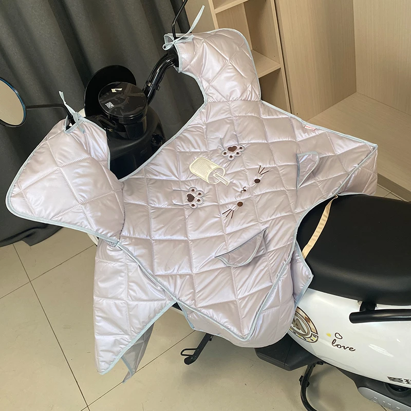 电动车挡风被夏季防水防晒遮阳罩薄款电瓶摩托车防风防雨新款春秋