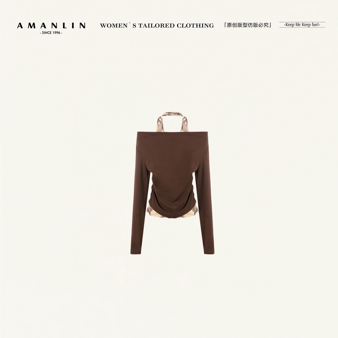 AMANLIN/阿谩琳琥珀流光上衣D600170