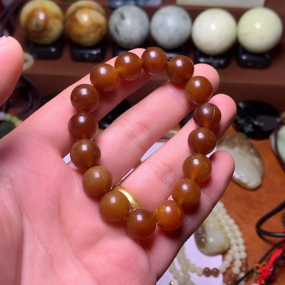 未镶嵌蛇纹石玉手串