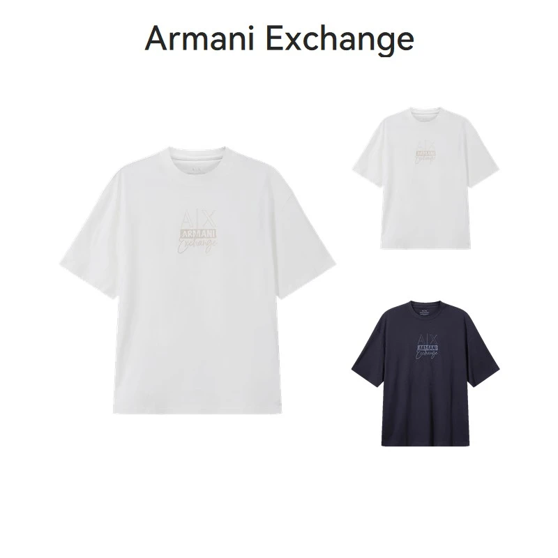 AX阿玛尼Armani 男士AX宽松版圆领短袖T恤 3DZTHN ZJ8EZ