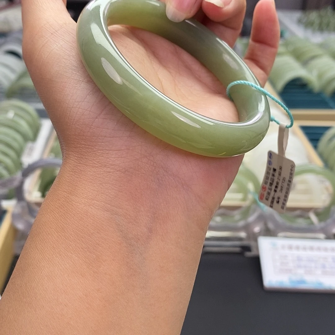 和田玉未镶嵌珠宝奇石和田玉手镯58.3