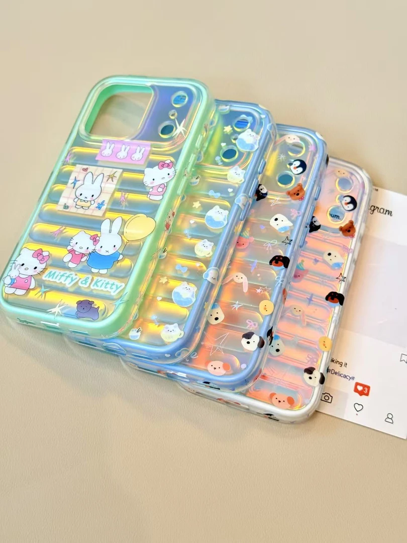 【边框带图二合一】可爱小动物西高地kt炫彩适用于苹果16/15promax