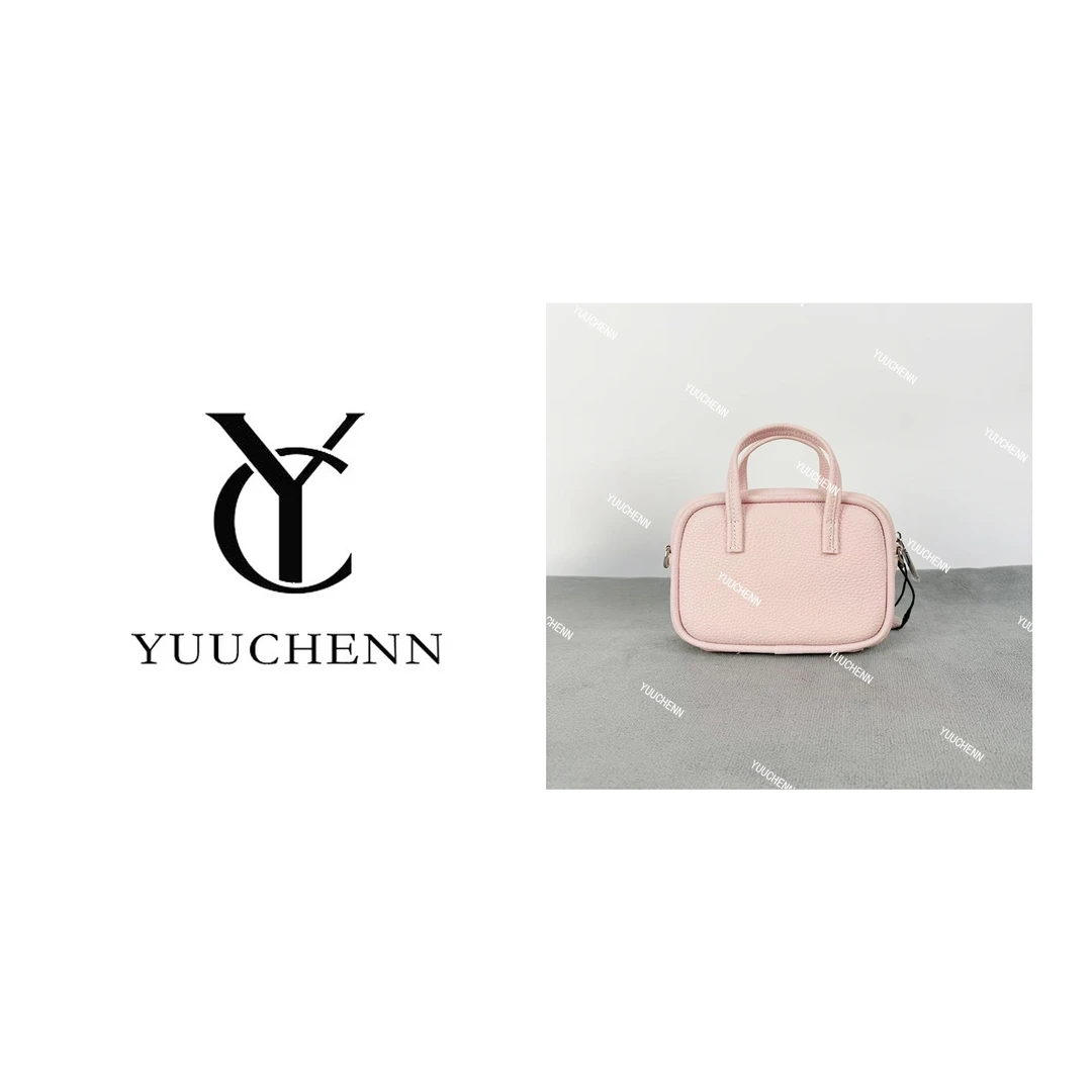 YUUCHENN/爱马同款【Feather bag】进口TC皮18cm 樱花粉 HH6075