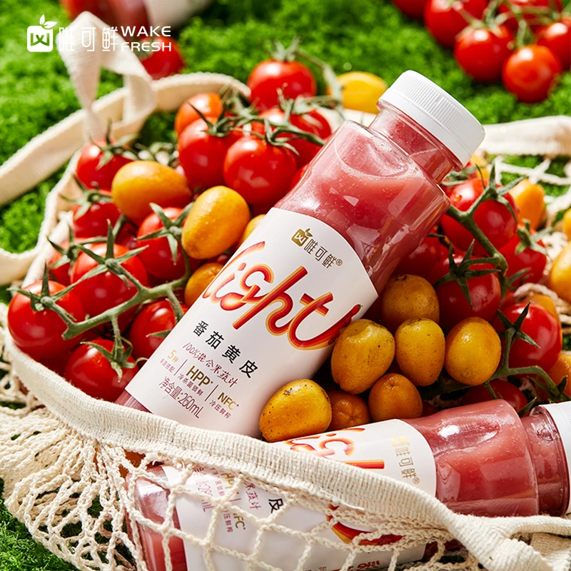 【官方直播】唯可鲜100%HPP果蔬汁鲜榨番茄黄皮混合果蔬汁