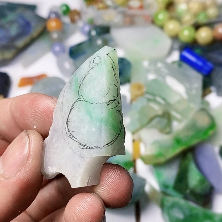 翡翠散珠天然翡翠A货