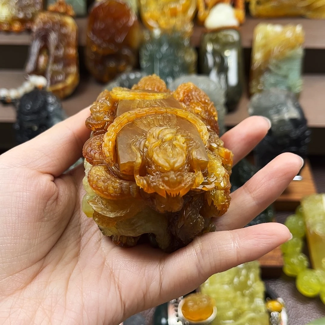 蛇纹石玉颈饰未镶嵌山***1