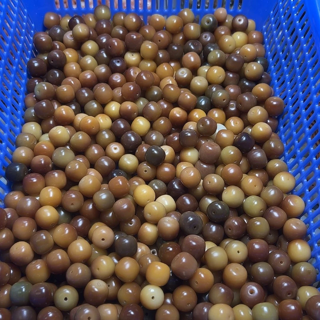 白玉菩提吊坠卡15敦煌桶珠16颗