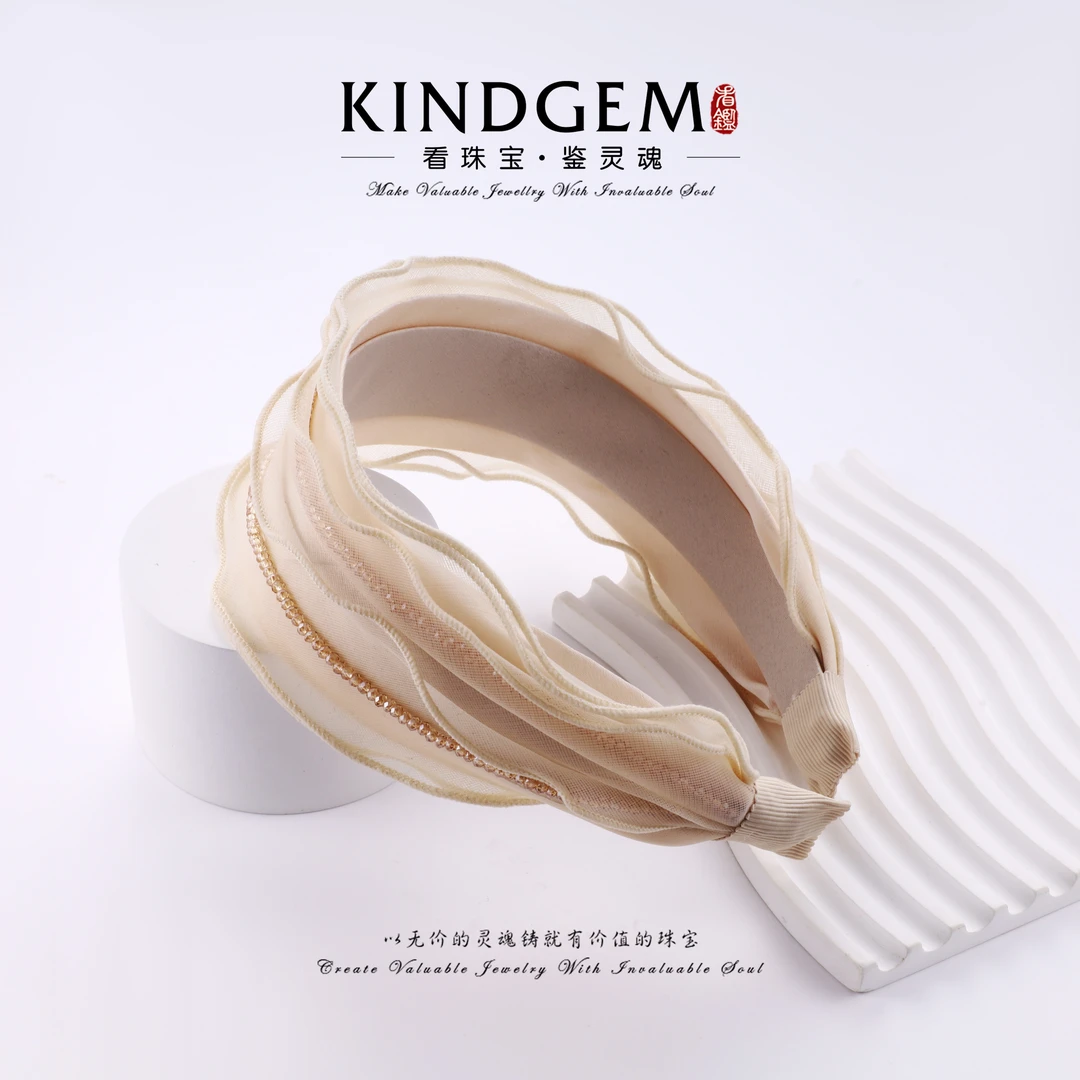 KindGem 设计师显发量发箍高颅顶头饰百搭发饰C-33945