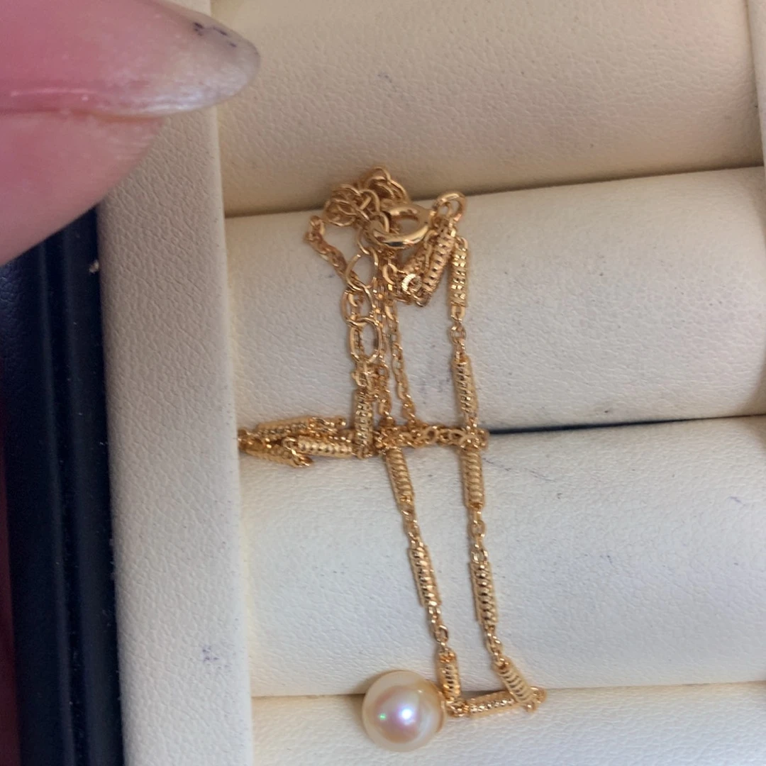 海水珍珠银S925镶嵌手绳